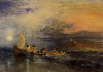 ジョセフ・マロード・ウィリアム・ターナー Painting - 海からのフォークストン ロマンティック・ターナー